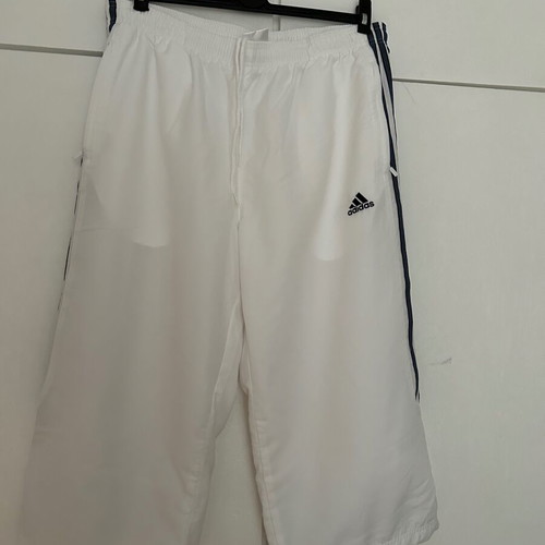 Adidas unisex white windbreaker tracksuit XL like new