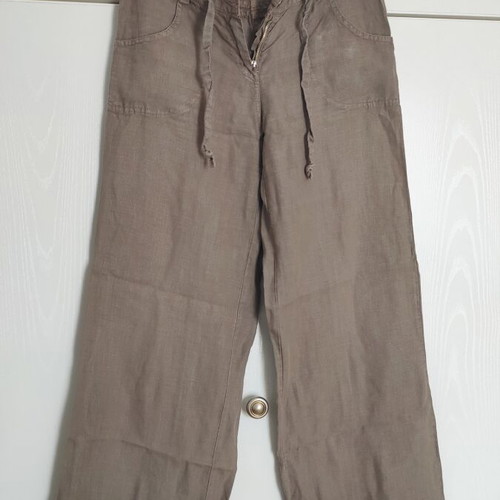 Linen pants Small gray Straight brand like new