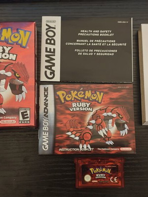 Pokémon Ruby Version Nintendo Game Boy Advance complete new