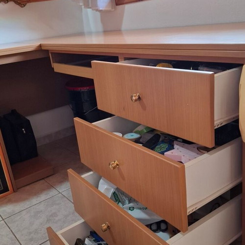 Γραφείο φτιαγμένο σε μαραγκό με διπλό καπάκι