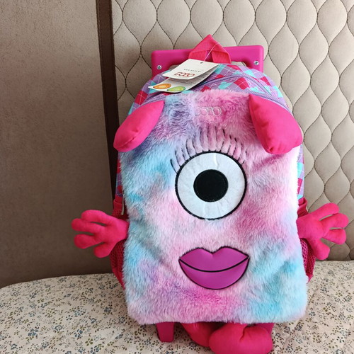Polo Junior Los Ninos School Trolley Bag new, pink purple 25x16x34cm