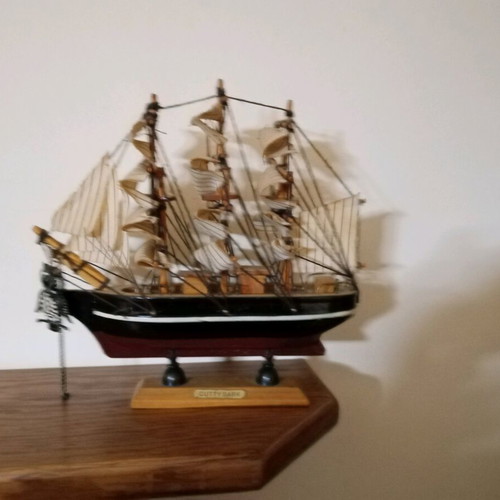 Wooden decorative boats like new, set of 3 pieces