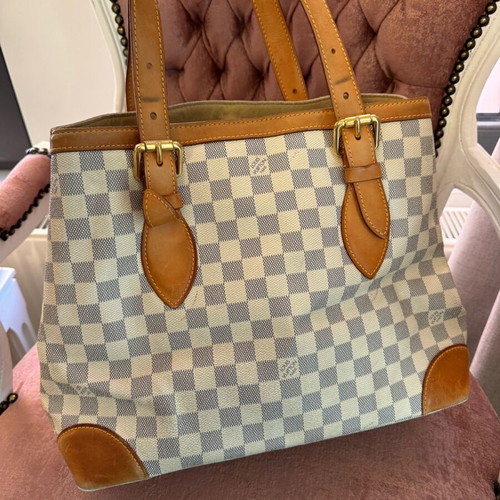 Louis Vuitton Damier Azur Canvas Hampstead MM shoulder bag used