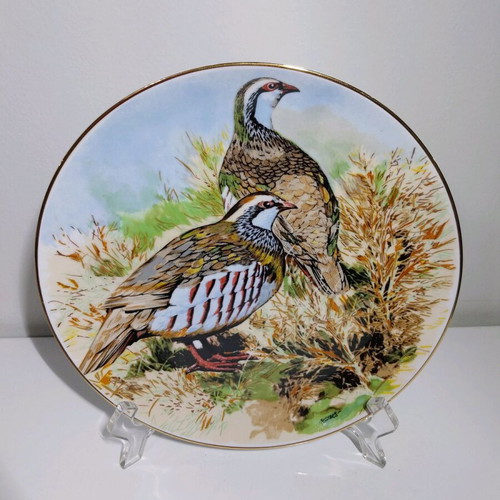 Vintage Furstenberg Germany decorative wall plate by Ferran Sostres