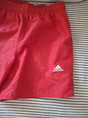 Adidas boys' swimwear like new, size 13/14, red