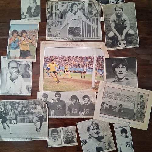 AEK clippings used, about 140, 1980s