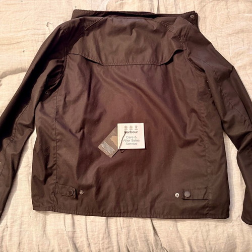 Barbour black jacket size M like new
