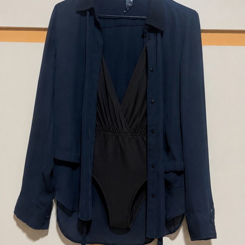 G-Star Raw shirt dark blue with waist tie like new