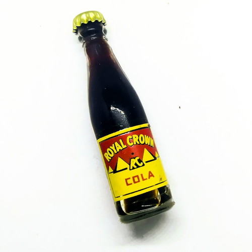 Vintage mini glass Royal Crown Cola bottle like new collectible