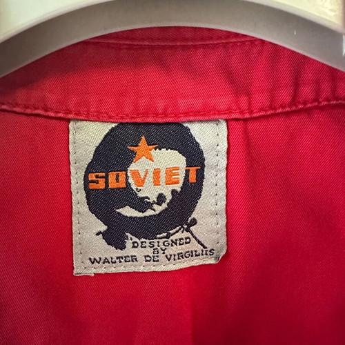 Soviet vintage sleeveless top red, like new, Walter De Virgiliis