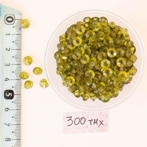 Green beads new, pack of 300 pieces