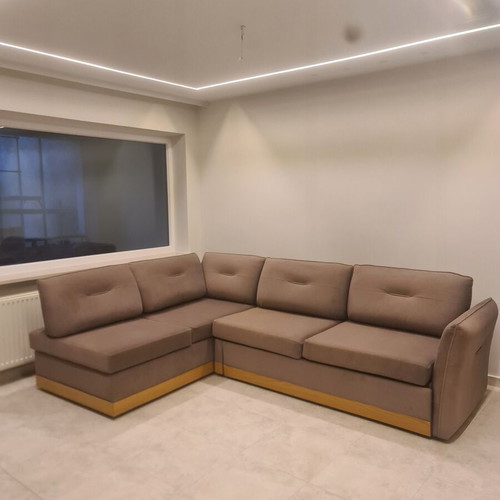 Corner sofa like new 300x210 cm with storage and bed function