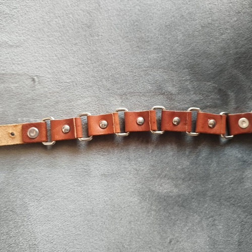 One Piece anime leather bracelet with Straw Hat skull logo used