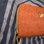 Verde brown wallet used with corner defect