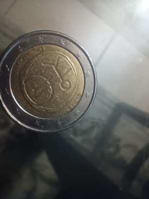 Slovenia 2 euro 2009 Emu coin used, circulated