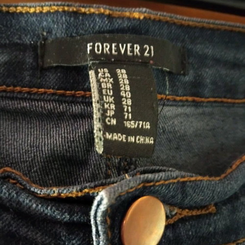 Forever 21 jeans like new, dark blue, size L