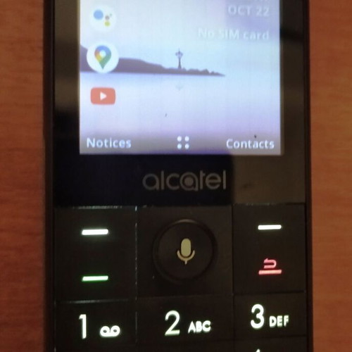 Alcatel 3088X mobile phone like new, black, with KaiOS