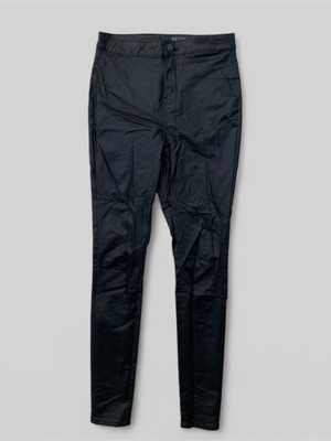 Noisy May mid-rise leather pants large like new, black