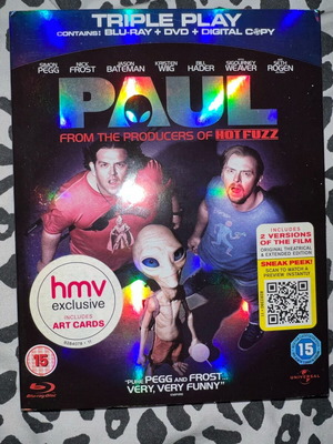 Paul movie limited edition HMV Blu-ray + DVD + digital like new