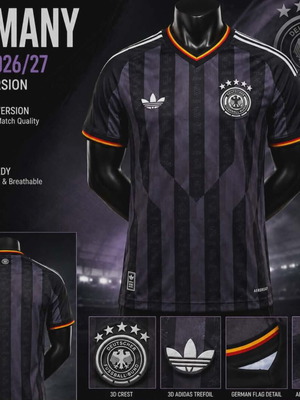 Germany Away 2026/27 Slim Fit Jersey Size M New Official Replica