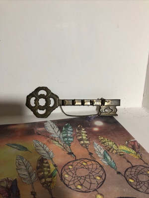 Vintage brass key holder used