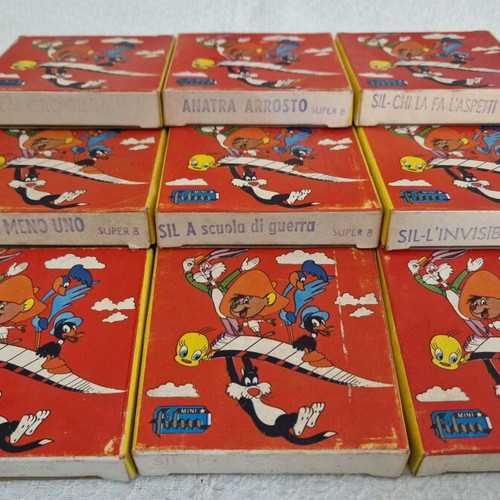 Super 8 Film Collection used, 9 authentic Warner Bros cartoons