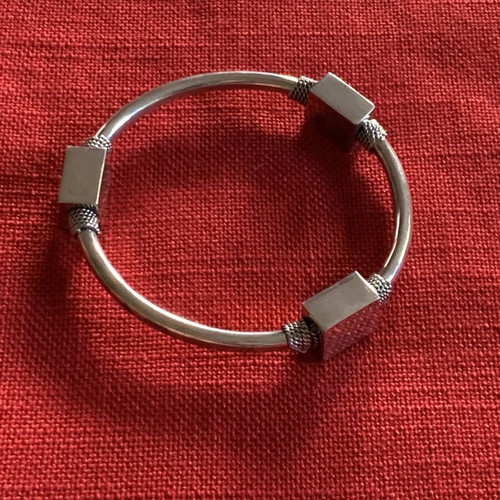 Sterling Silver 925 Handmade Bracelet new, boho style with charms