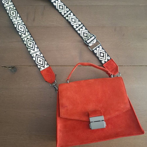 Bonendis Suede bag red like new, crossbody