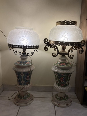 Vintage floor lamps used, set of 2