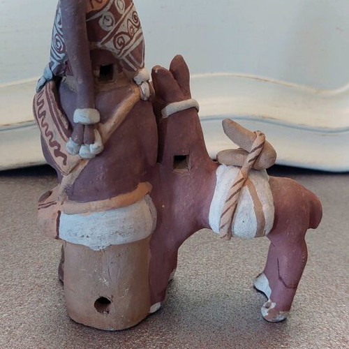 Handmade decorative clay figurine