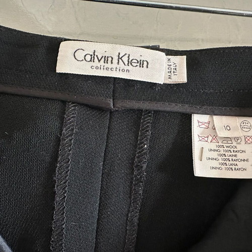 Calvin Klein wool pants like new, black, size L