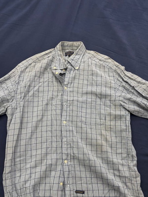 Cotton blue dress shirt used, size L