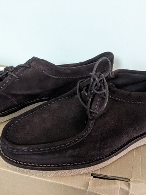 Mango leather suede shoes brown, new, size 42