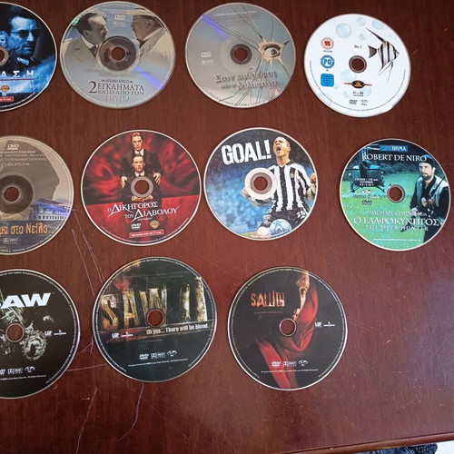 DVD collection of 11 movies without cases
