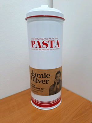 Jamie Oliver metal pasta storage container new