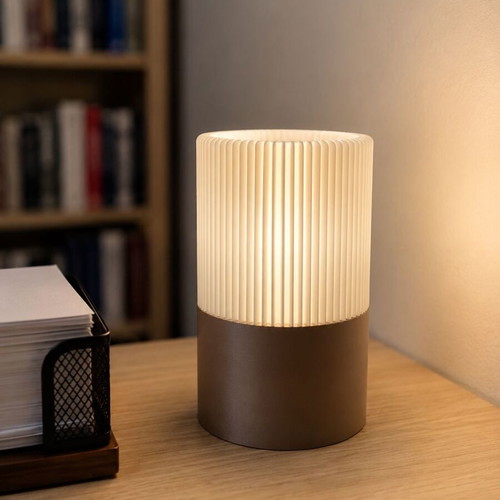 3D Printed Modern Spiral Table Lamp Small, made to order