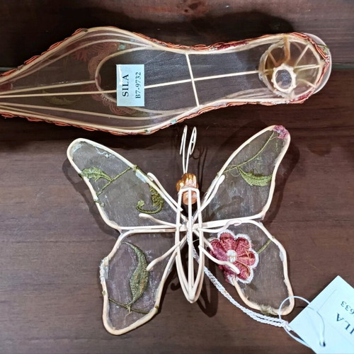 Decorative embroidery set new, butterfly and shoe