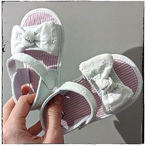 Καινούργια Πέδιλα 20-21 μηνων περίπου παπούτσια βρεφικά παιδικά [ Baby kid μωρό παιδί κοριτσίστικο κορίτσι ] μωρουδιακα