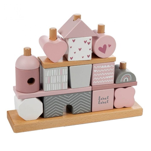 Label Label stacking blocks used