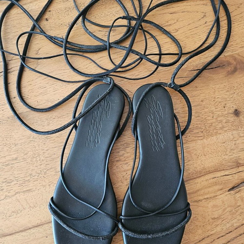 Sante Lace Up Sandals like new, black, size 38