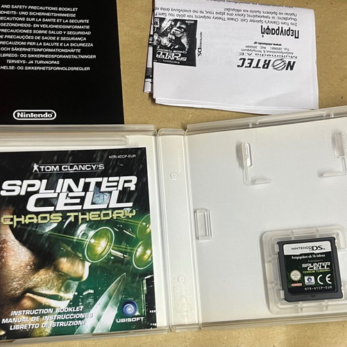 Splinter Cell Chaos Theory Nintendo DS game