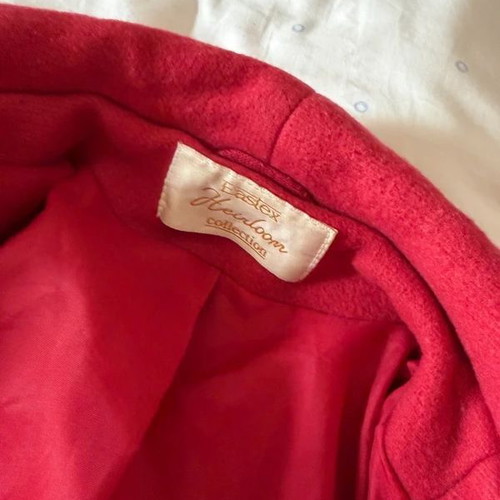 Kimono coat Eastex Heirloom raspberry pink like new, wool