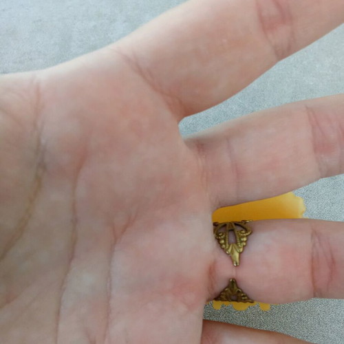 Handmade ring used, yellow gold color
