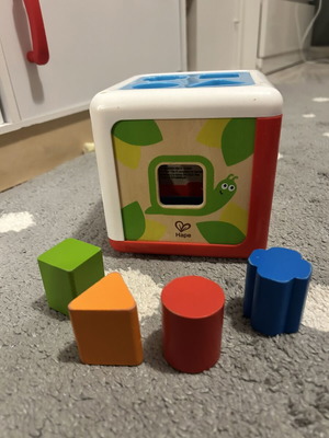 Hape Early Explorer Shape Sorting Box wooden toy used for 12+ months