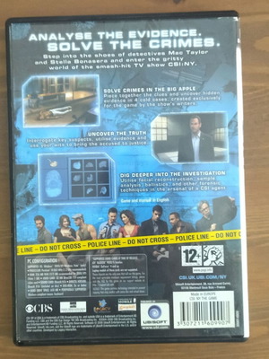 CSI: NY-The Game PC used