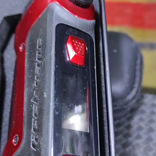 Aegis Boost Plus Red Metallic vape device like new, 1x 18650 battery
