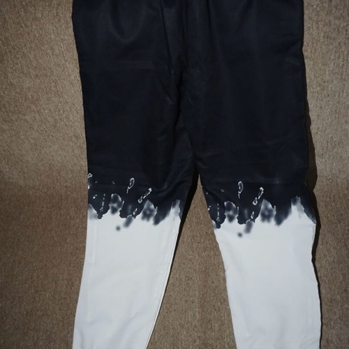 Jogger pants black-white like new, streetwear style