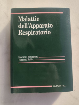 Malattie dell'Apparato Respiratorio medical book by Bonsignore