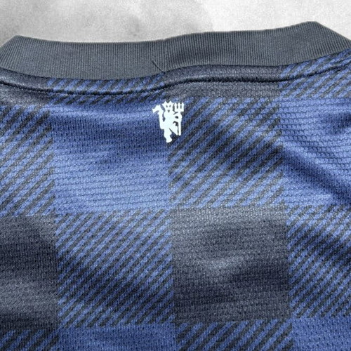 Nike Manchester United Jersey Blue and Black Checkered like new