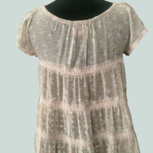 Miss June beige blouse like new, size S